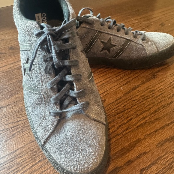 Converse Charcoal Suede Men's Sneakers - Picture 2 of 8